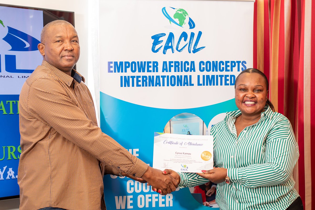 eacil_ke's tweet photo. Certificates were awarded by the CEO, who emphasized the value of this certification in enhancing skills, professionalism, and career growth. https://t.co/fRbOr57Ety