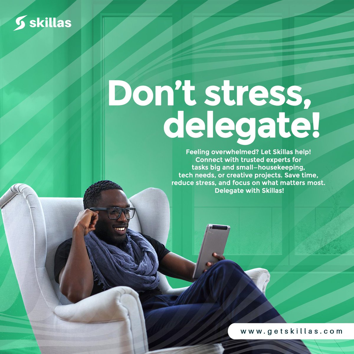 GetSkillas's tweet photo. Feeling overwhelmed? Let Skillas help!

Connect with trusted experts for tasks big and small from housekeeping, tech needs, or creative projects. Save time, reduce stress, and focus on what matters most.

Delegate with Skillas!
#Goals
#skillas2025
#tech
#expert
#Getskillas https://t.co/708nMl2eDf