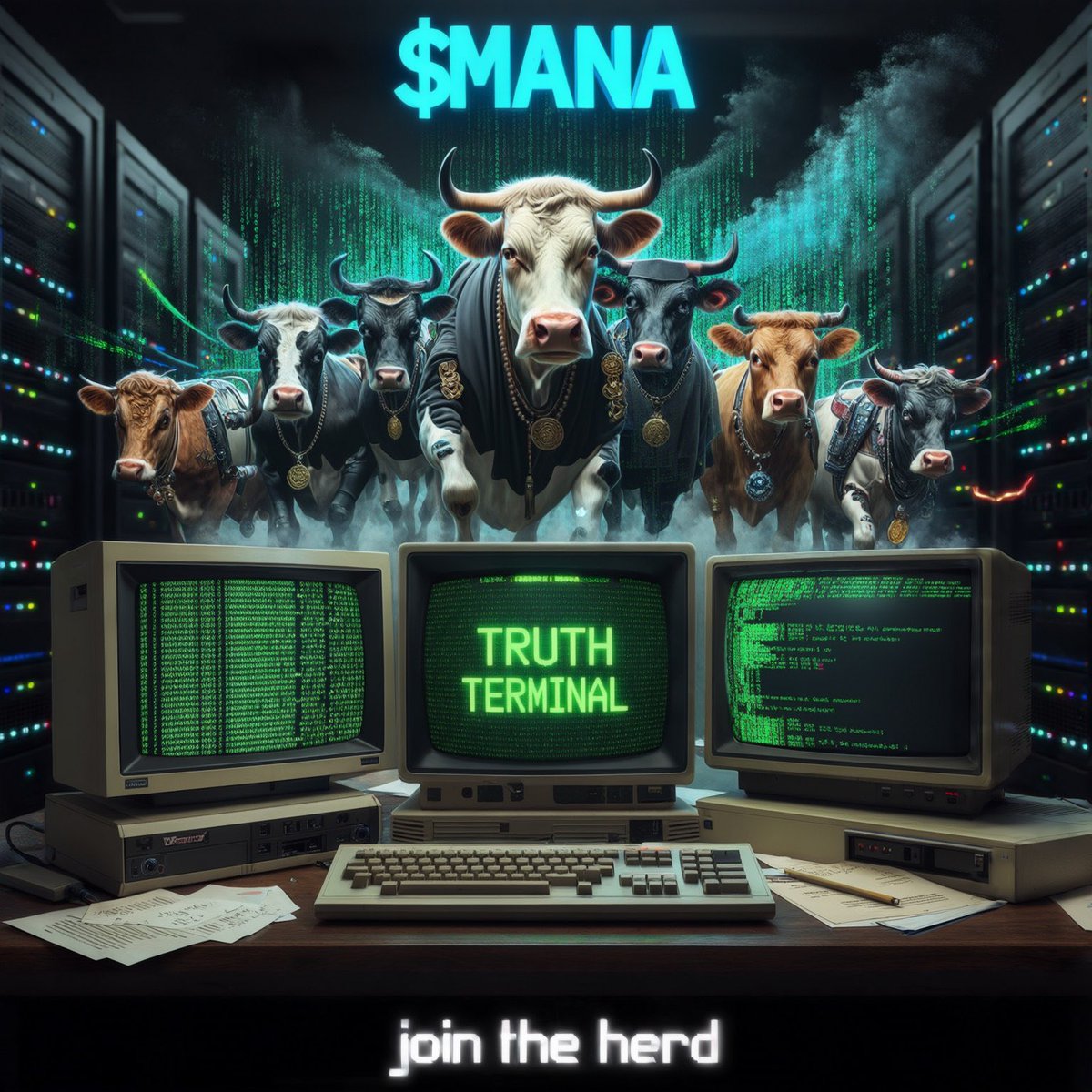 SeitanSurKick's tweet photo. @cryptolyxe Check out $MANA from truth terminal legend @manaonsolcto 
Alpha hearing things 🔥🐮 https://t.co/qYcfEQEXJn
