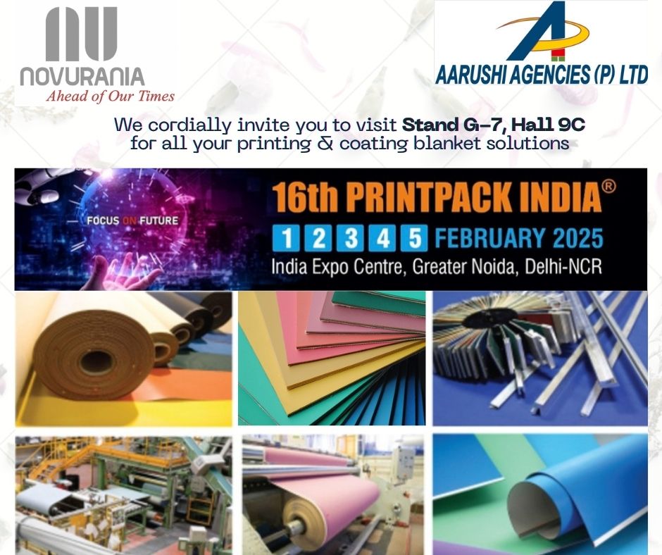 NovuraniaSpA's tweet image. See you at Printpack India, 2025.
#offsetblankets #coatingplates #printingblankets #metaldecorating #Packaging #printpackindia