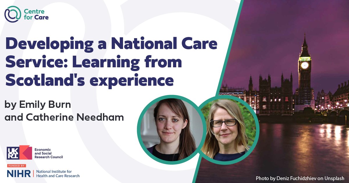 Centre for Care (@centreforcare) on Twitter photo 'For the Labour Government, developing a National Care Service in England should be built on a clear rationale demonstrating how the changes lead to better outcomes.'
read the latest commentary by Emily Burn and <a href="/DrCNeedham/">Prof Catherine Needham</a> here:
centreforcare.ac.uk/commentary/202… 'For the Labour Government, developing a National Care Service in England should be built on a clear rationale demonstrating how the changes lead to better outcomes.'
read the latest commentary by Emily Burn and <a href="/DrCNeedham/">Prof Catherine Needham</a> here:
centreforcare.ac.uk/commentary/202…