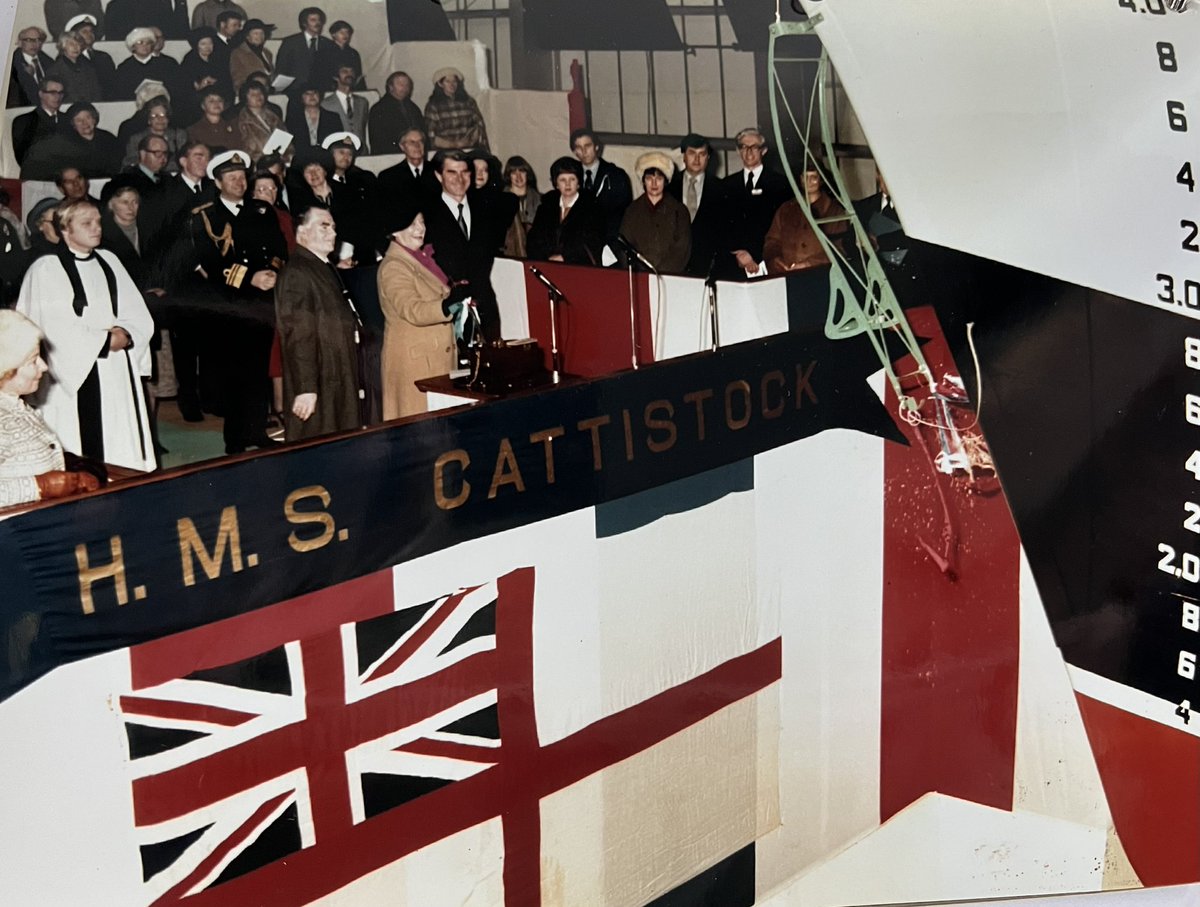 HMSCattistock's tweet photo. 44 years ago today the Ship was launched. Built by Vosper Thornycroft in Southampton, CATT and her sister Hunt Class minehunters are incredible examples of British engineering. Our GRP hull means the Ship has plenty of life left in her!
#Seapower #BritishShipbuilding https://t.co/TlGOpS2otU
