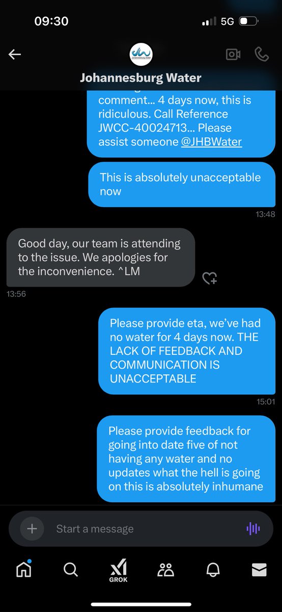 RiRiMak's tweet photo. @always_bik18751 @JHBWater Sunninghill residents have no water, ITS BEEN 5 DAYS NOW . Can we get some assistance @JHBWater @CityofJoburgZA @Our_DA https://t.co/0Fstvb9jwb