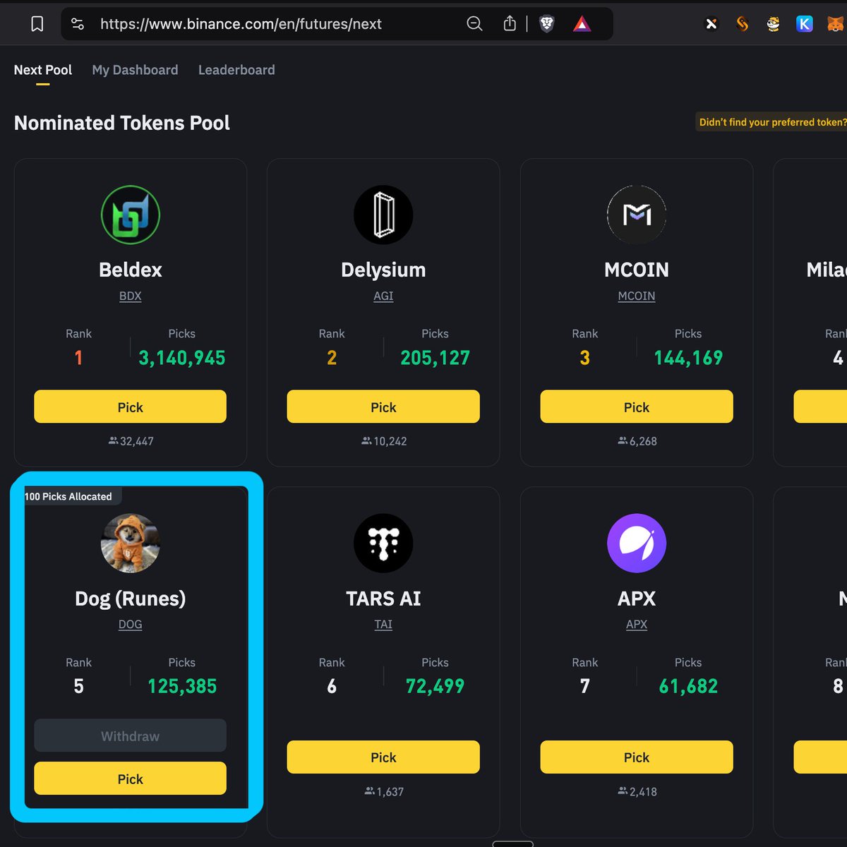 davidlin_'s tweet photo. A @binance listing for Runes will be the major catalyst for DeFi on Bitcoin

The speculation around Binance listing nomination is true - $DOG is on the list and already made it to TOP 5

We are so close, here is what you need to do to make our collective dreams come true:

1/5 https://t.co/bt7ey8BXfK