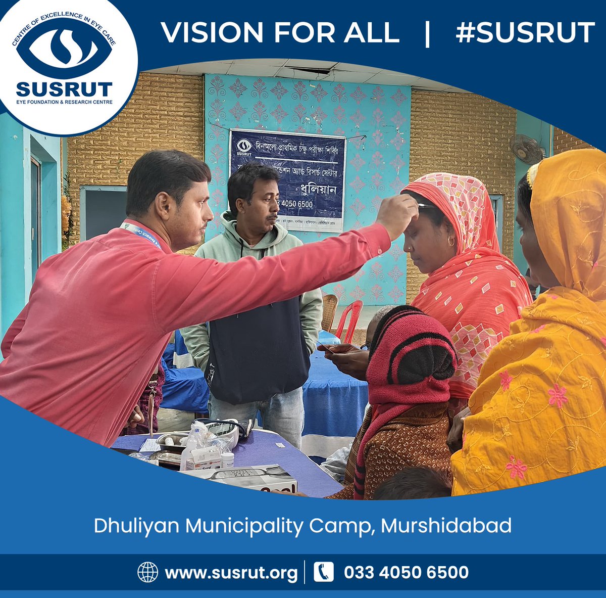 susruteyehosp's tweet photo. EYE CAMP FOR ADULTS BY SUSRUT
Dhuliyan Municipality Camp, Murshidabad
https://t.co/UCXa7sopg0
.
.
.
#susrut #susruteyefoundation #eyehealth #susrut #eyecare #visionforall https://t.co/i9gWQY7Mlb