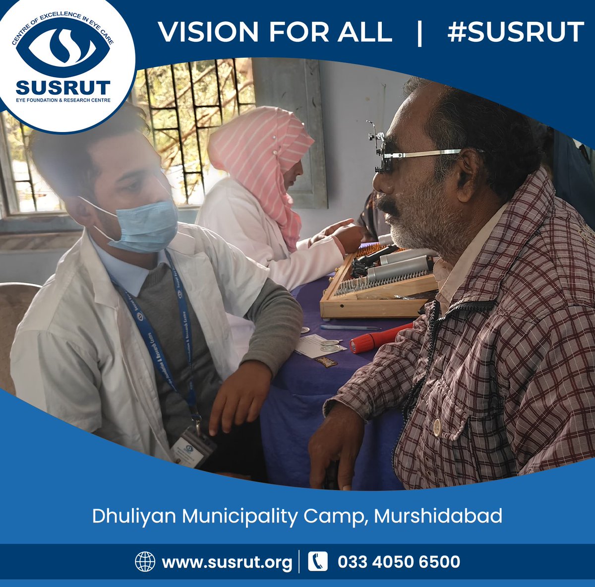 susruteyehosp's tweet photo. EYE CAMP FOR ADULTS BY SUSRUT
Dhuliyan Municipality Camp, Murshidabad
https://t.co/UCXa7sopg0
.
.
.
#susrut #susruteyefoundation #eyehealth #susrut #eyecare #visionforall https://t.co/i9gWQY7Mlb