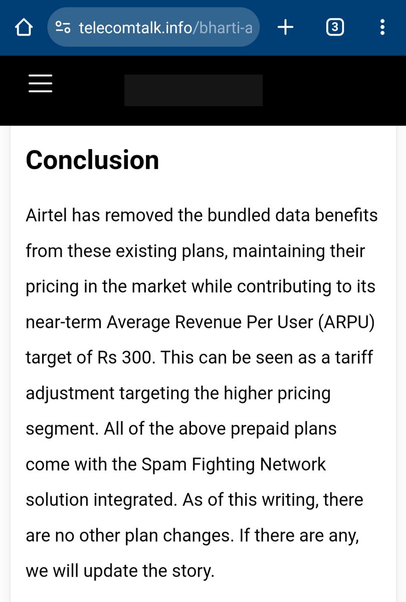 jatanacharya's tweet photo. TRAI mandated telecom companies to offer Voice &amp; SMS only packs to customers benefitting those customers who don't want to use data.
Here us what telecom company has done. They've simply removed data from existing packs.
This is mockery of @TRAI 's order.
@DoT_India https://t.co/jxRSbM0X87