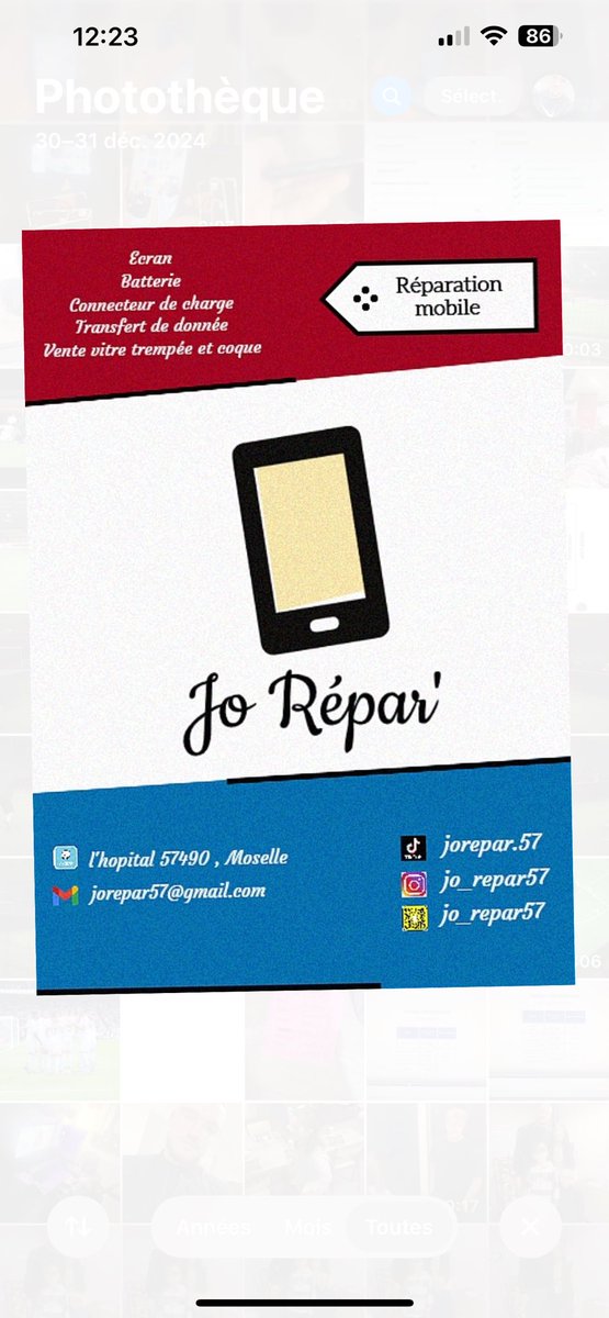 JoowBenzz's tweet photo. Pour les gens du 57. Venez suivre mes pages pro ! 📲❤️ #RT apprécier #like #jorepar57 #reparation https://t.co/c5kpTrv1ud