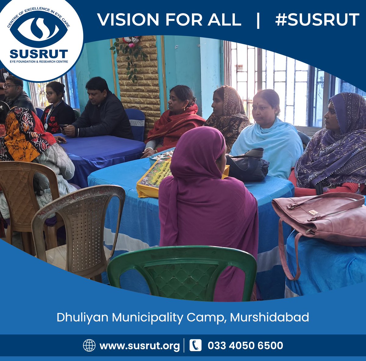 susruteyehosp's tweet photo. EYE CAMP FOR ADULTS BY SUSRUT
Dhuliyan Municipality Camp, Murshidabad
https://t.co/UCXa7sopg0
.
.
.
#susrut #susruteyefoundation #eyehealth #susrut #eyecare #visionforall https://t.co/Onghmskbj3