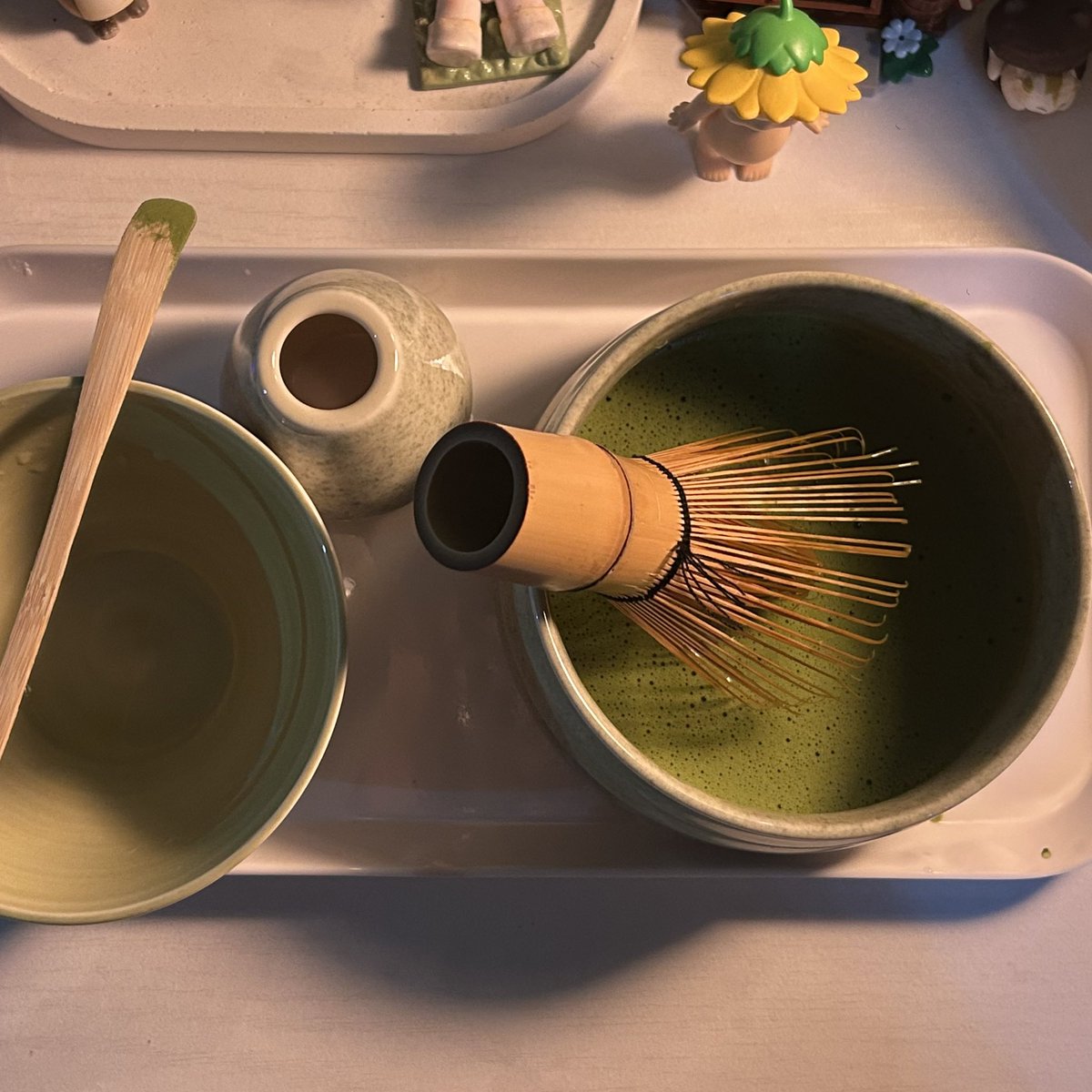 m7tcha's tweet photo. first time cold-whisking with my new traditional matcha set ❤︎__❤︎🍵 https://t.co/gurGKO6Zfi