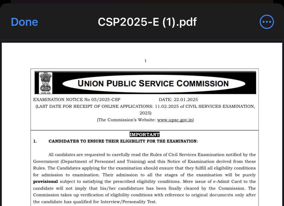 DuttShekhar's tweet photo. UPSC CSE-2025 Notification Out

979 posts
Optional Stays
Last Date - 11th Feb

Serious aspirants, it’s time ✊ https://t.co/5sOhc9BcNr