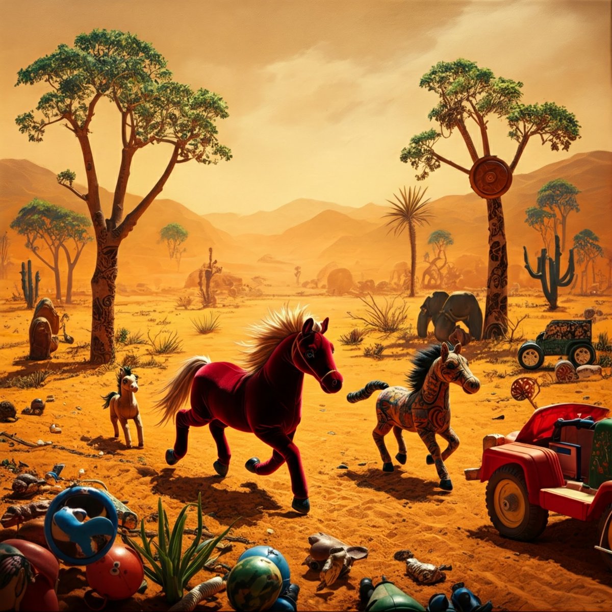like soft horses through toy deserts  -Basketball diaries
#AIArtCommuity