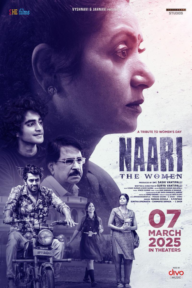 chowdarycinema's tweet photo. #Naari is all set to release on March 7th, a heartfelt tribute to Women's Day 
Celebrate the strength, resilience, and spirit of women with a story that will inspire and empower.

@naari_thewomen @vikasvasishta @UrsNityasri #KarthikeyaDev #aamani @suryavantipalli @Cinedigital_tfi https://t.co/EbqlBxuz1K