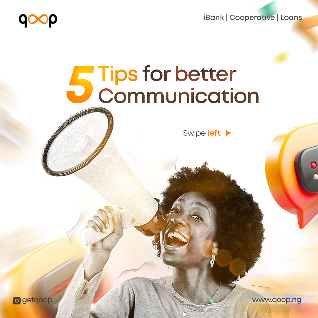 getqoop's tweet image. Effective communication is key to a thriving cooperative. Here are 5 tips to get started! 📝 #QoopTips #QoopFinance #QoopCooperative #Qoop #Finance