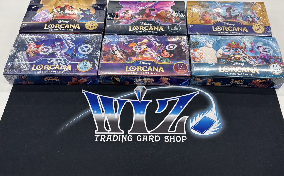 ロルカナ英語版　まとめ売り Disney_Lorcana #ロルカナ 英語版パック、第1弾～第6弾まで入荷しま