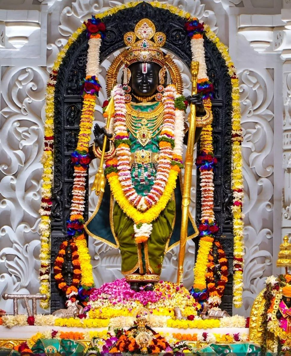 Celebrating one glorious year of Ram Mandir! 🌟 

A symbol of faith, unity, and devotion that continues to inspire millions. 

Jai Shri Ram! 🙏

#AyodhyaRamTemple #RamMandirAyodhya
#RamMandirAnniversary