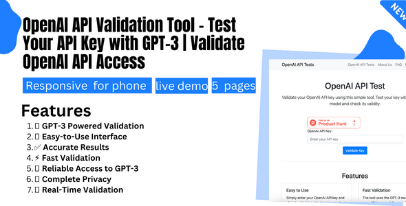SabaKha73864219's tweet photo. 🎯 Test your OpenAI API key with ease!
Use the OpenAI API Validation Tool to check your access to GPT-3. A must-have for developers!
🔗 https://t.co/cZCpVBZwmu
#OpenAI #GPT3 #APITesting #DevelopersTools #AIAPI #AIAnalysis #ImageAI #OpenAI #DalleGenerated #AIInDesign #ArtByAI https://t.co/bHOaCKFmyw