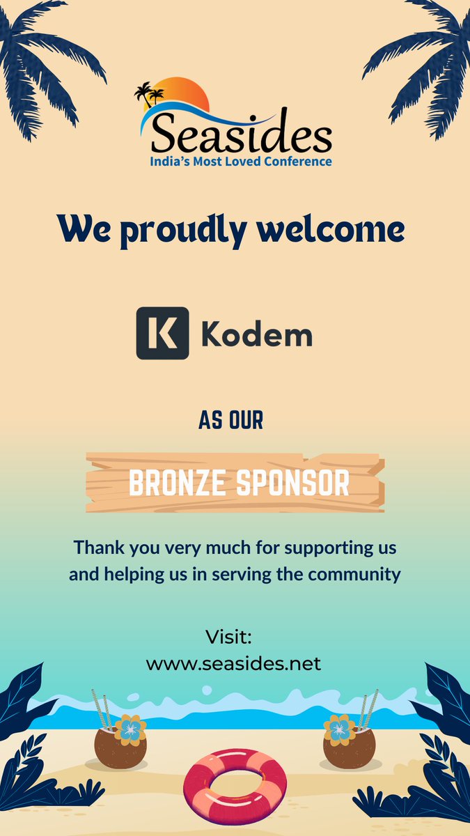 We would like to express our sincere gratitude to Kodem   for their generous support as a Bronze Sponsor of the Seasides Information security conference . Your contribution is instrumental in fostering innovation and collaboration within the cybersecurity community.