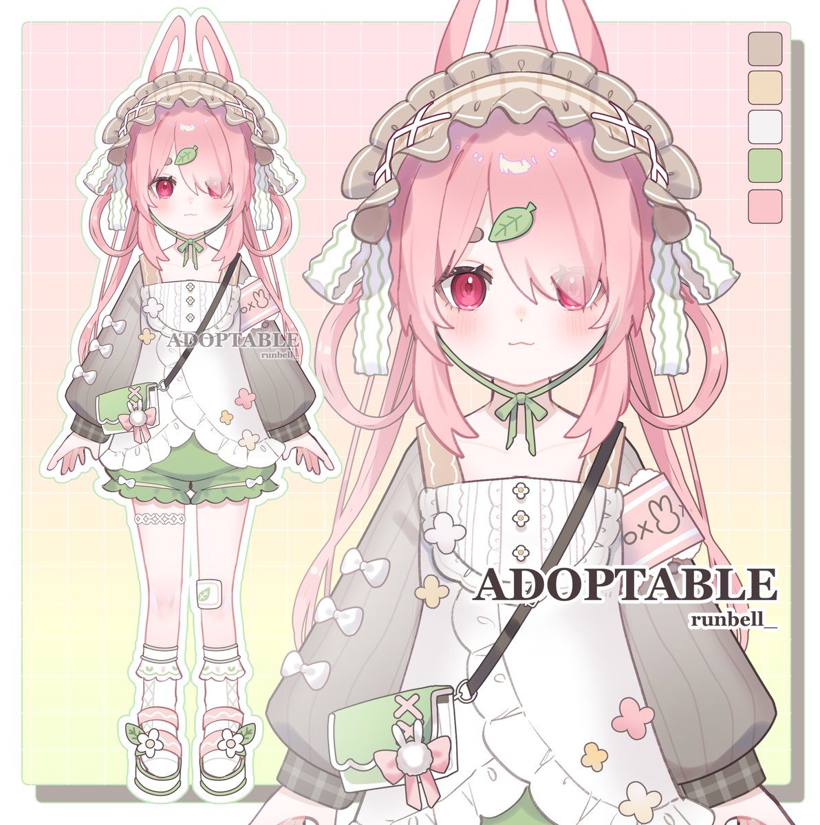 runbell_'s tweet photo. [RT really appreciate] 
Adoptable ✦₊˚ʚ 🌱 ₊˚✧ ﾟ.

✦SB1 : $50
✦AB1 : $150  (Personal use)
✦AB2 : $200 (commercial use)
(+$150 for character sheet)
✦Min: $5

Payment: PayPal, Thai Banking
Claim via DM or reply to this post 
#adoptables #adoptable #characterdesign #Vtuber https://t.co/EVzb1R9YxM