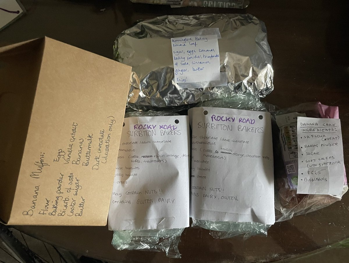 Thank you Shirley, Bo, Hilary, Max, Amber,Leila and others who dropped cakes for the <a href="/K_and_R_NHS/">Kingston and Richmond NHS Foundation Trust</a> hospital staff. These delicious homemade treats, to help staff get through their shifts were delivered to <a href="/KHFTCharity/">Kingston Hospital Charity</a>
