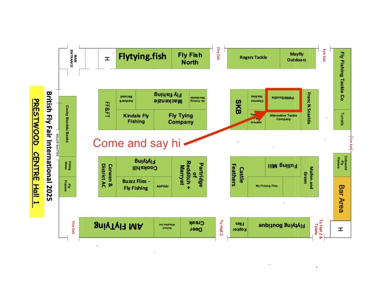 ScottieFlyTying's tweet photo. This years BFFI is on Saturday and Sunday 8th &amp; 9th February at the Staffordshire County Showground, Weston Road, Stafford. ST18 0BD. https://t.co/iuMWsNP2pn