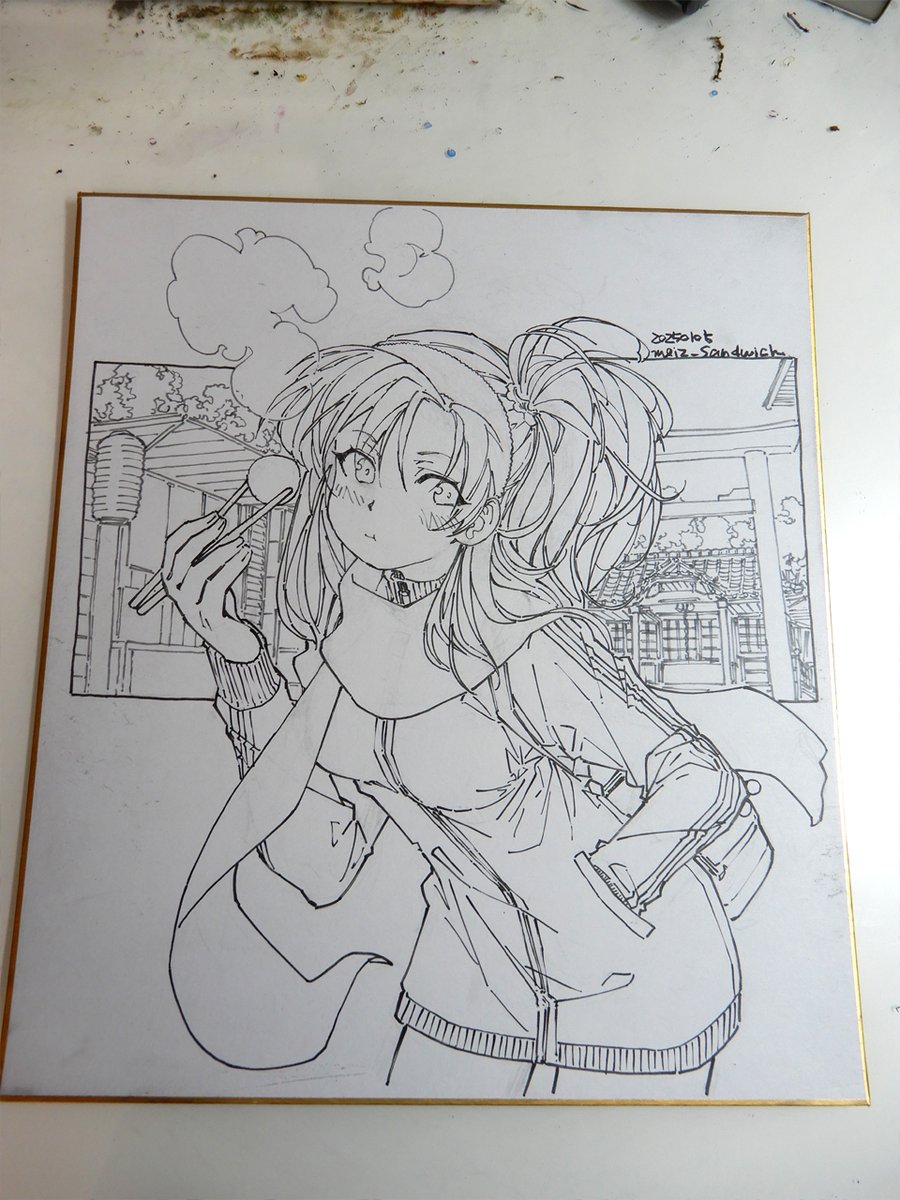 線画。時間がかかりました。 