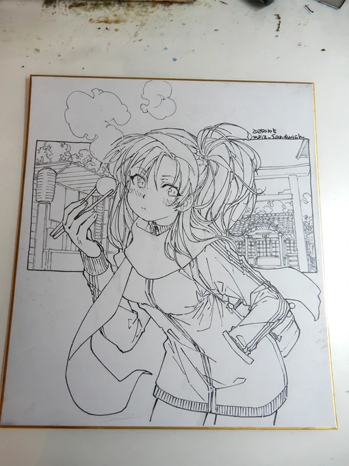 線画。時間がかかりました。 