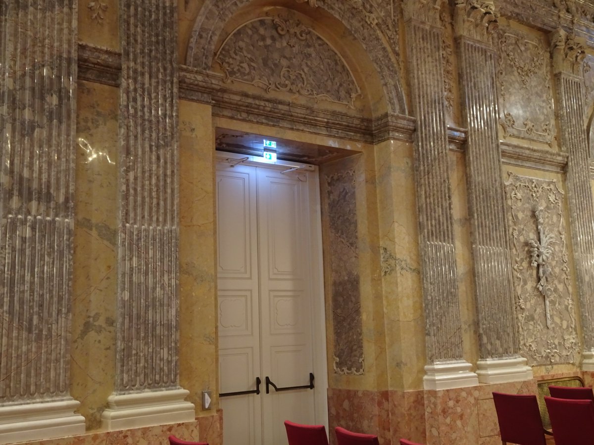 GuenterFollmann's tweet photo. Wien, Akademie der Wissenschaften, Stuckmarmorausstattung und Deckenfresko https://t.co/pYPvXZhrzK