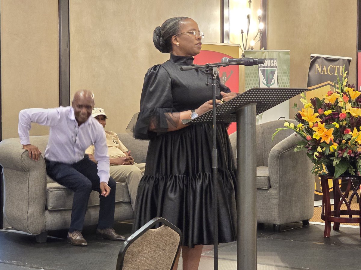 Thobeka_Rare's tweet photo. Minister Nomakhosazana Meth is attending day3 of the NEDLAC Annual Labour School in Pretoria, where she is currently responding to questions raised by the leadership of Labour Federations, together with DDG Thembinkosi Mkalipi @deptoflabour @Meth_Khosi #LabourMatters #DELServices https://t.co/3IYH3AJFMx