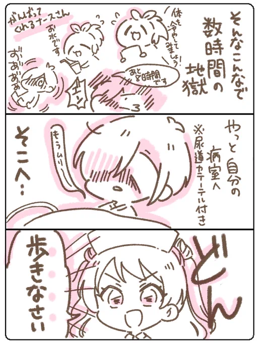 人生で初めて手術入院した話③

遠慮気味に室内だけ歩いているとナースに見透かされた 