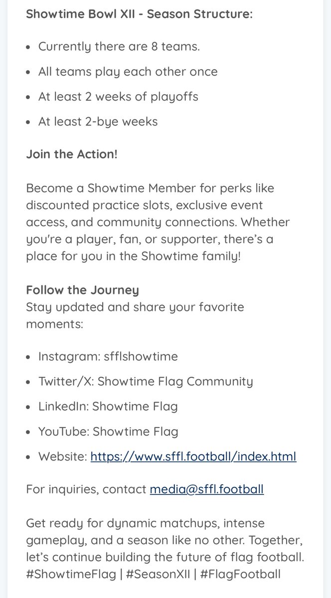 Let’s go!!!

sffl.football/newsArticle/sh…

#ShowtimeBowl #ShowtimeFlag #SBXII