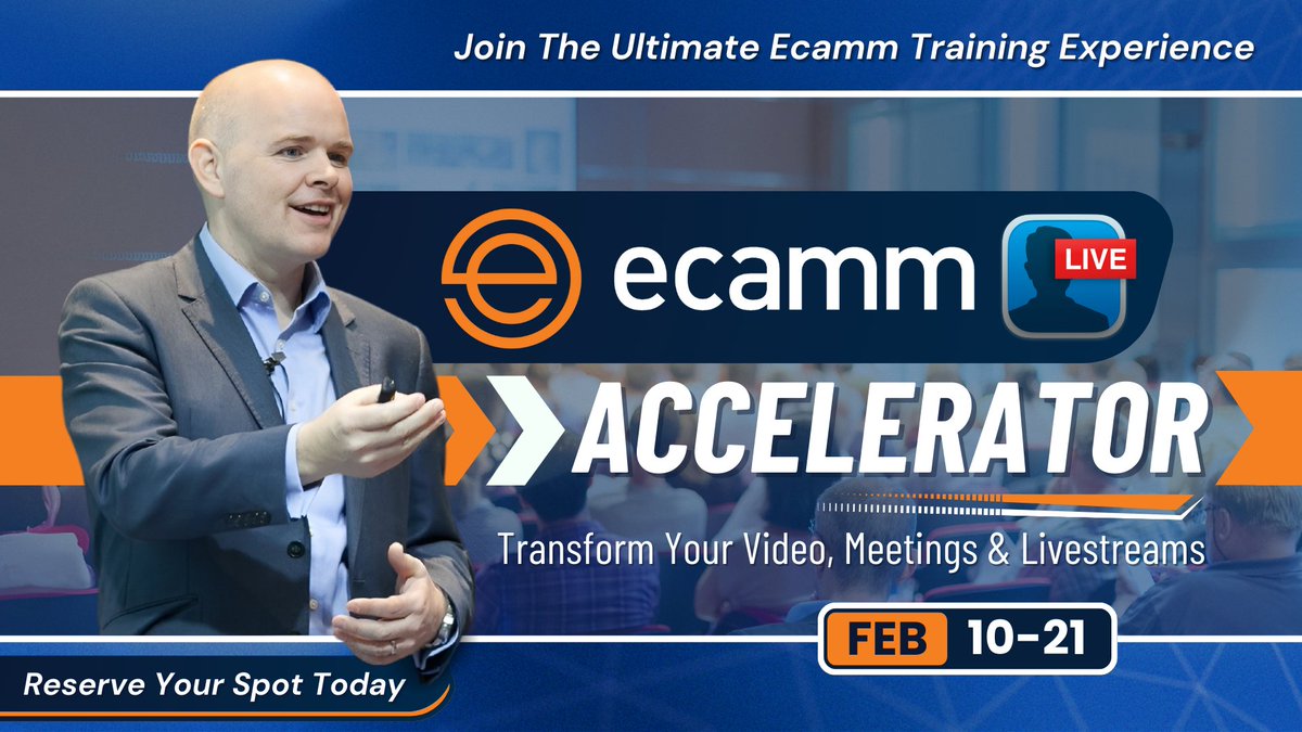 🎥 Master Ecamm Live in Just 2 Weeks!

Join my Ecamm Accelerator Feb 10-21:
✅ 2 live sessions daily 
✅ Community access (valued at $250!)
✅ Bonus session on new Beta features

Spots are limited—reserve yours now!
👉 takeonetech.io/ecamm-accelera…

#ecammfam #ContentCreation