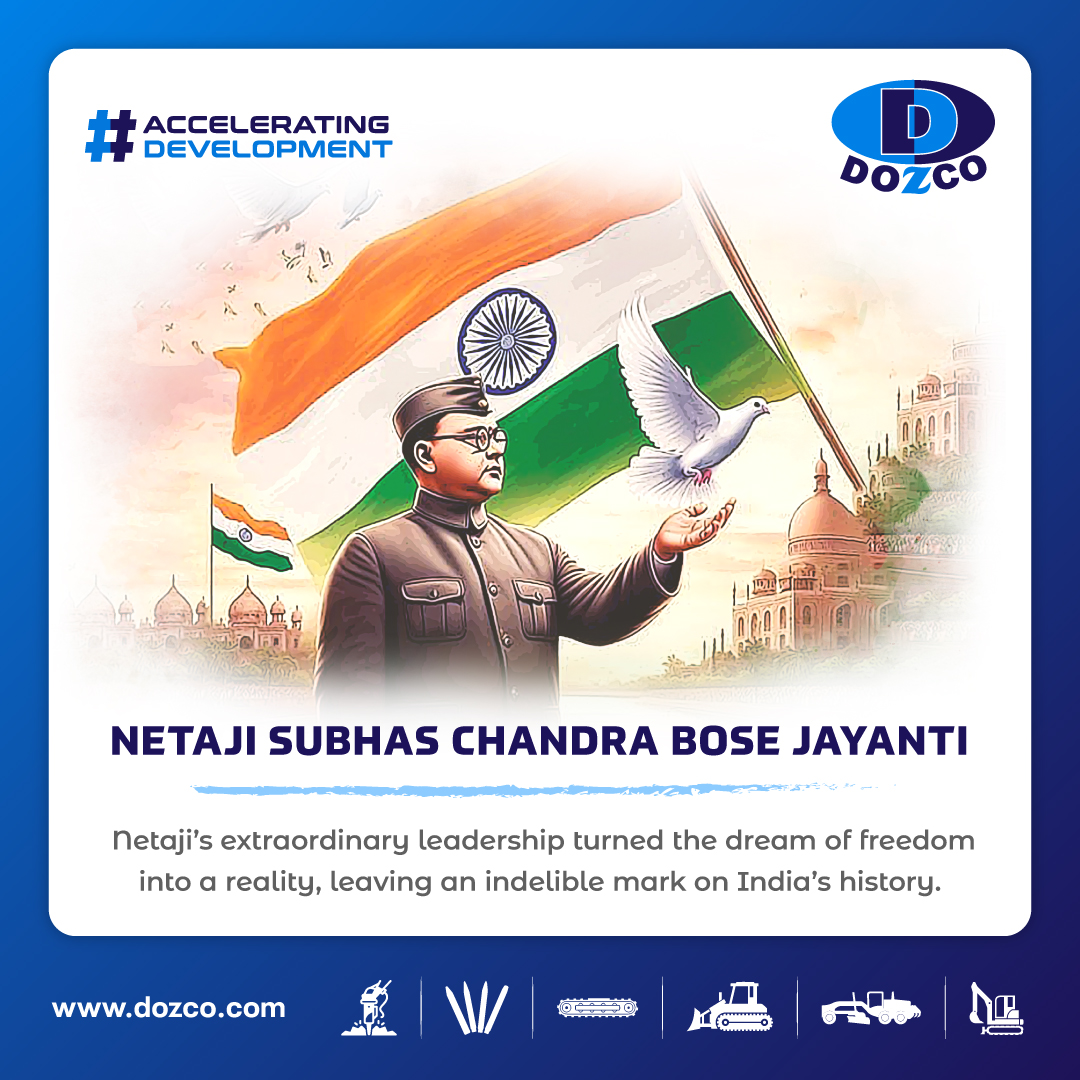 🇮🇳 Guided by his famous call, ‘Give me blood and I will give you freedom’ Netaji Subhas Chandra Bose awakened the nation’s soul. 🕊️

💪 His courage and determination reshaped India’s history and remind us to uphold the values of freedom, integrity and resilience.✨

#DOZCO