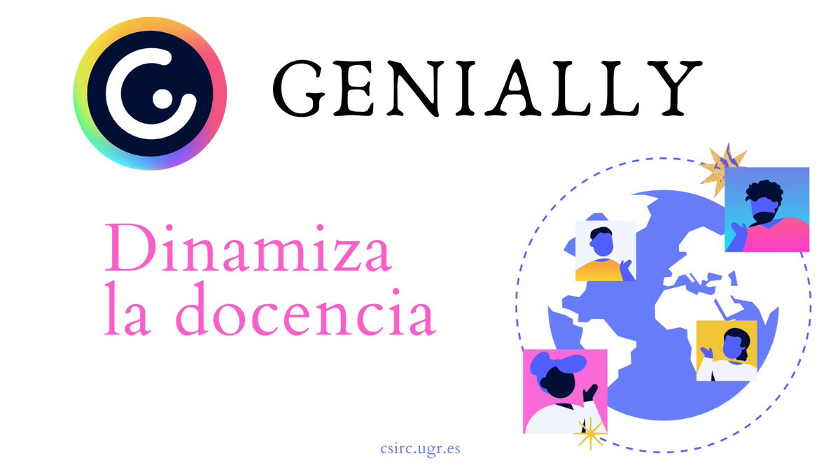 csircugr's tweet photo. 🔴 Disponible la licencia Genius de la herramienta #Genially para el #profesorado #UGR 👩🏫.
👍 Para la creación de presentaciones, infografías o cuestionarios interactivos sin necesidad de conocimientos avanzados en #diseño.
ℹ️ 🔗 https://t.co/Pq3hoE2OxQ
#csirc #csircugr https://t.co/rotvKFLLTn