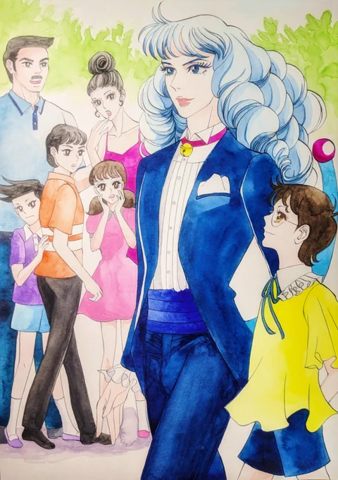 みんな みんなが 振り返るよこの歌詞の当て描きした事がありますヨ。2023年。ジャイパパ&amp;ママといつものメンバー。いや~まさか本編が一生見られなくなるとは夢にも思わなかった。 