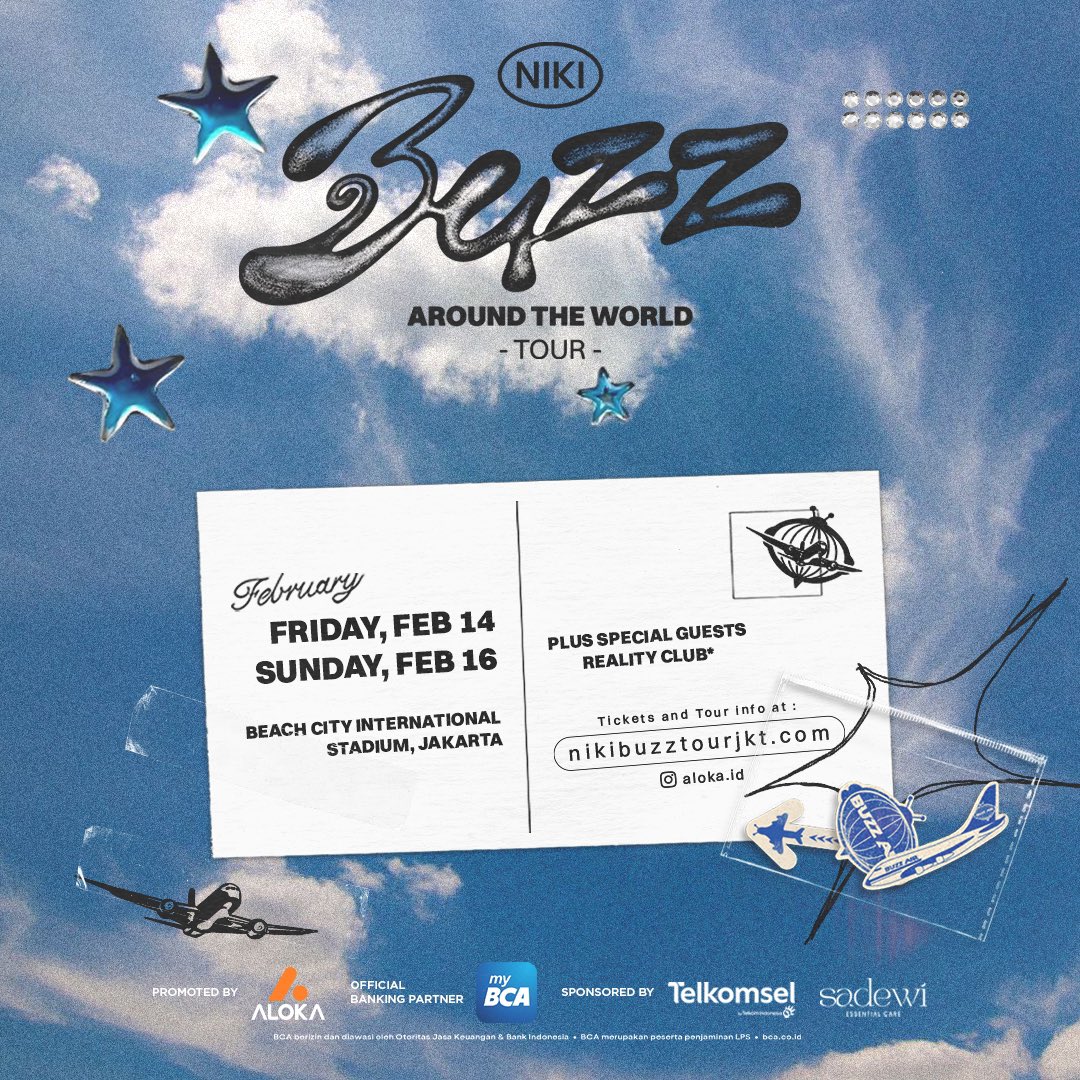 Reality Club jadi spesial guest konser NIKI: Buzz World Tour tanggal 14 dan 16 Februari di Beach City International Stadium😱💥