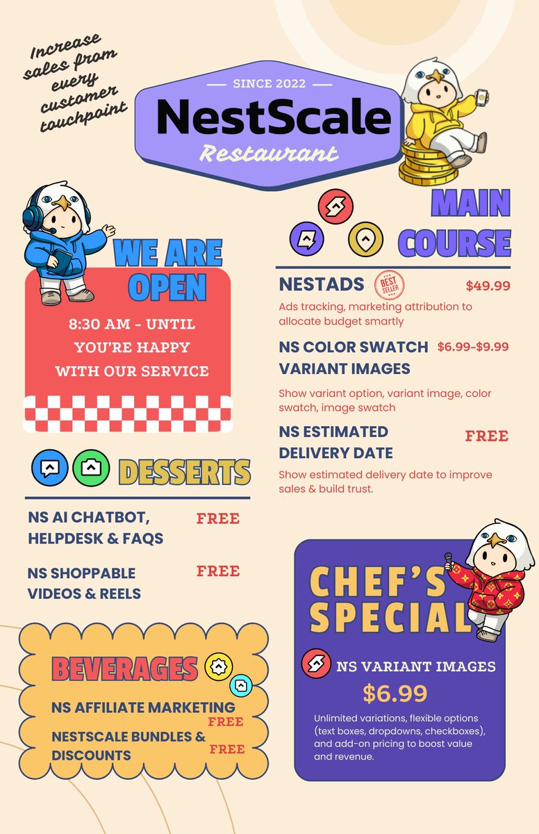 Nest_Scale's tweet photo. Ladies and gentlemen, NestScale Restaurant would like to serve you!🤌 

🙋‍♀️ We cover all the bases, every step of the way🙋‍♀️

📩 Which dish would you like to order? Send us a DM and let’s build something amazing together. https://t.co/YW4tlPKZGB
