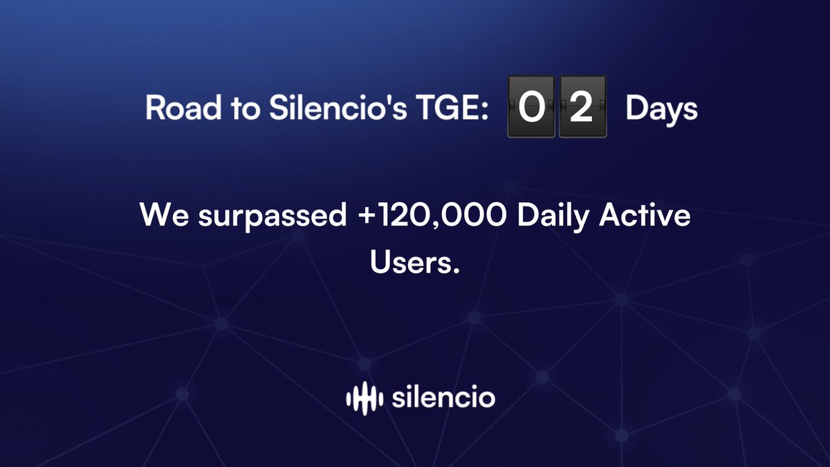 T-2 days for the $SLC TGE.

+120,000 Daily Active Users.

These are as many active users as some of the biggest L2s, NFT marketplaces and protocols in the Web3 space.

We are just getting started. Are you ready?

#shhh
