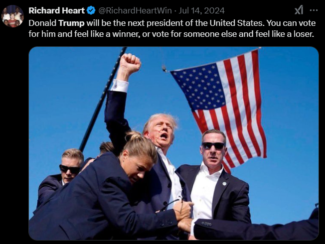 hexscout's tweet photo. @realDonaldTrump, @DonaldJTrumpJr, @EricTrump, dear and esteemed Trump family, tonight we witnessed you deliver justice with Ross's pardon.

Did you know that your attorneys (Quinn Emanuel Urquhart & Sullivan, LLP) have a client, @RichardHeartWin, for whom they have been fighting for justice since 2023 (Fall https://t.co/GxfoB6UmcA)? He too fell victim in his fight for free speech, targeted by @GaryGensler, who cost the American people billions in savings through his SEC attacks on the crypto industry.

Richard has always stood by your side. Please do not overlook this man who, as a prophet, proclaimed your decisive victory back in July 2024! ❤️🙏

A Thread 🧵