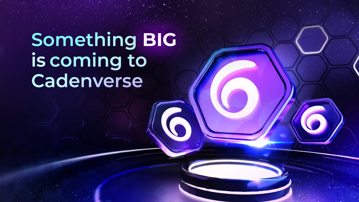 cadenverse's tweet photo. 🎉 Something BIG is coming to Cadenverse!

Exciting new features, epic experiences, and surprises are on the way. This is your chance to be part of something special! 🚀

👉 Follow us and stay tuned: https://t.co/MLfCxvfFqZ https://t.co/Aa1tkeREwq