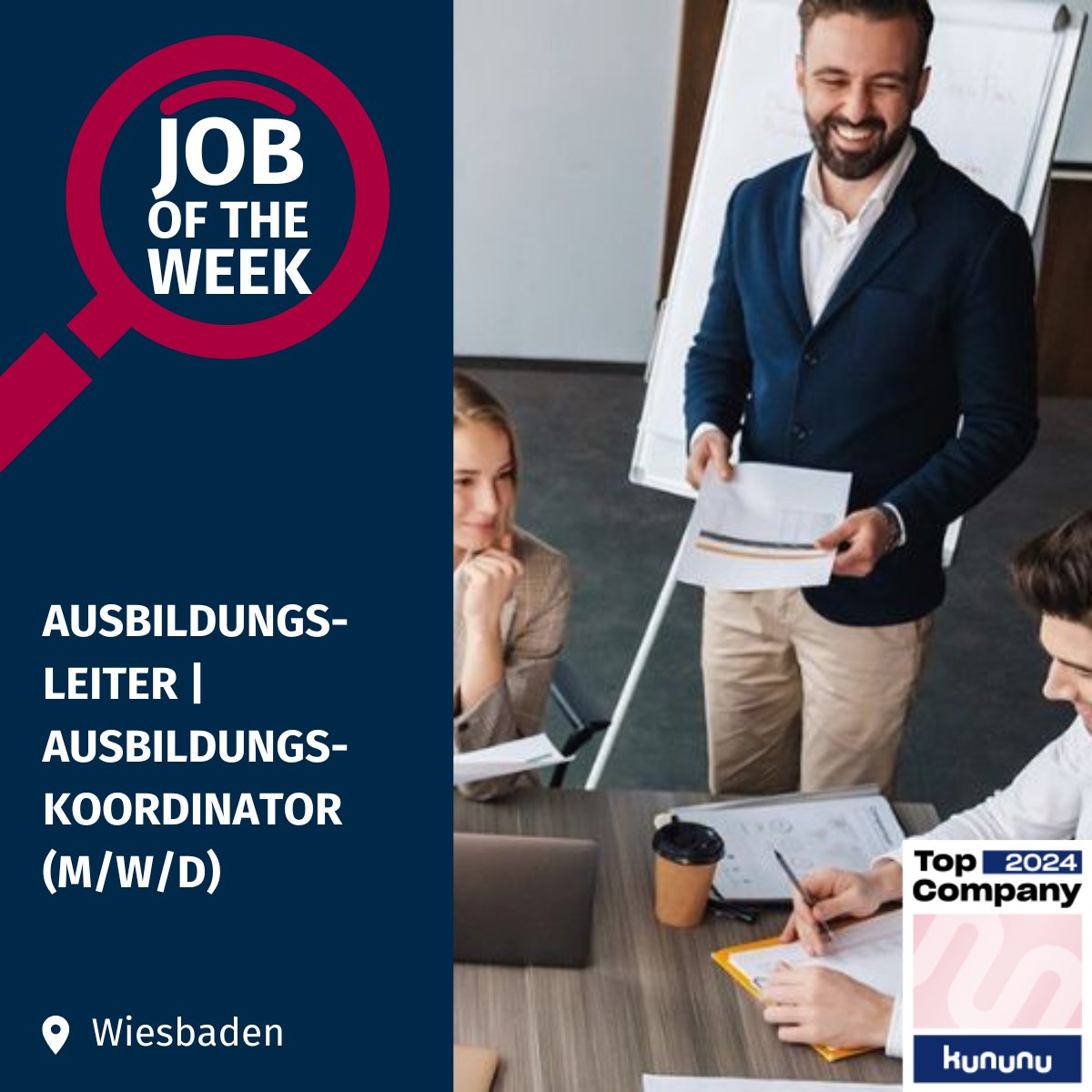 kpc_deutschland's tweet photo. Job of the Week: Ausbildungsleiter | Ausbildungskoordinator (m/w/d)
Du möchtest junge Talente fördern? Bewirb dich jetzt bei K&amp;P Computer in Wiesbaden! 
➡️ Mehr erfahren: https://t.co/03Ni46sMLK
#kpc #blueconsult #karriere #joboftheweek #ausbildungsleiter #ausbildungskoordinator https://t.co/6pE71f1waX