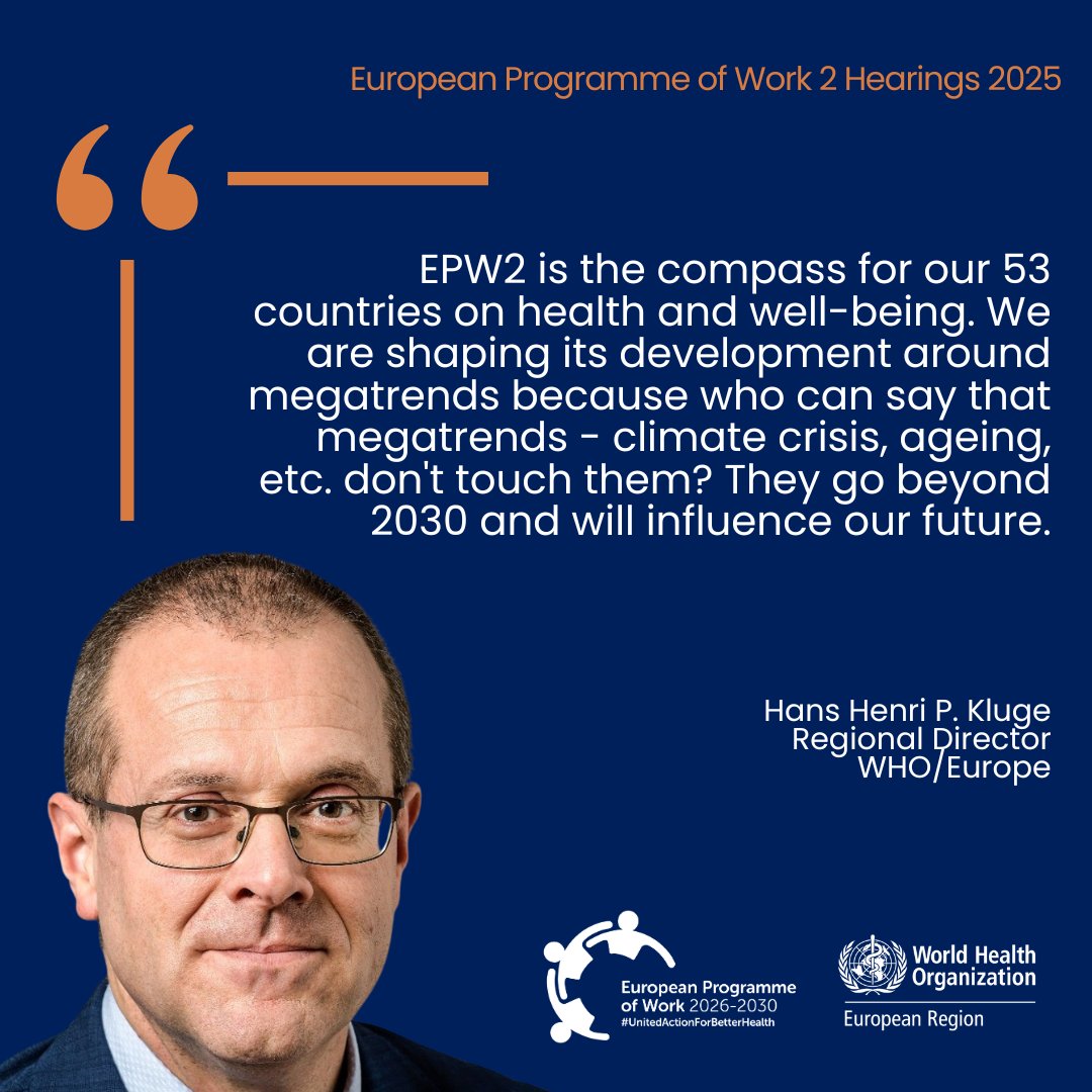 WHO/Europe (@who_europe) on Twitter photo What’s the path forward to creating stronger, healthier societies? <a href="/hans_kluge/">Hans Kluge</a> explains why the second European Programme of Work helps show us the path and address issues that impact us all #UnitedActionForBetterHealth What’s the path forward to creating stronger, healthier societies? <a href="/hans_kluge/">Hans Kluge</a> explains why the second European Programme of Work helps show us the path and address issues that impact us all #UnitedActionForBetterHealth