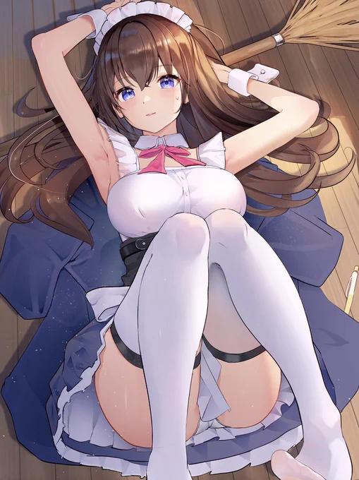 おサボりメイドさん #そらArt