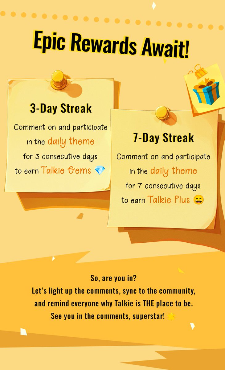 Let's light up the comments, sync to the community, and remind everyone why Talkie is THE place to be. See you in the comments, superstar! 🌟