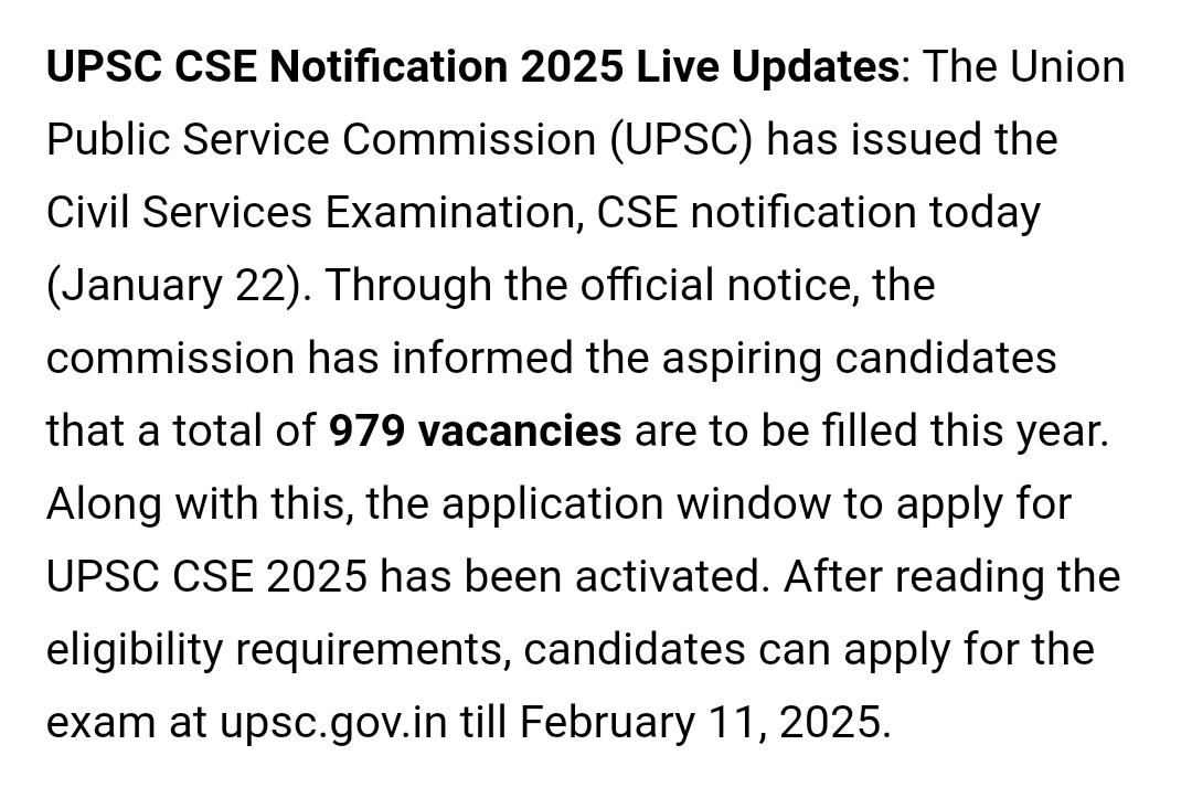 AchieversIAS's tweet photo. UPSC Notification 2025
#upsc #bestiasacademy #bestiascoacching #bestias #bestupsc https://t.co/aXoPHm4ldz