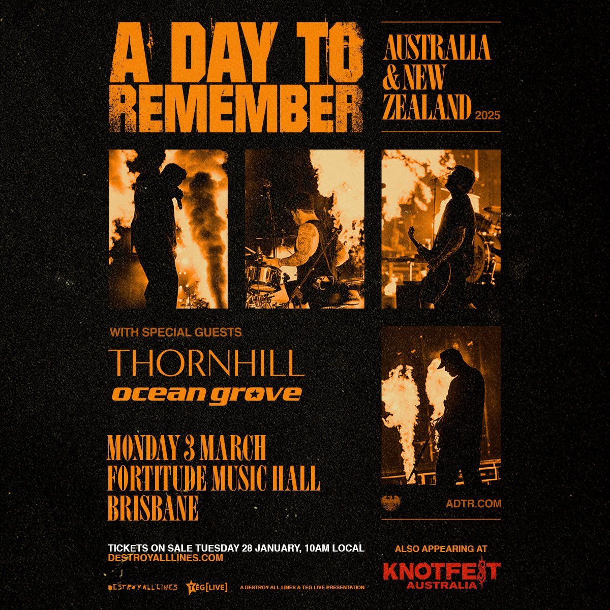 Thornhill (@thornhillmelb) on Twitter photo Brisbane!
We will be back in March main supporting <a href="/adtr/">A Day To Remember</a> alongside our good friends <a href="/oceangrove/">OCEAN GROVE</a>.
Tickets on sale next week! Brisbane!
We will be back in March main supporting <a href="/adtr/">A Day To Remember</a> alongside our good friends <a href="/oceangrove/">OCEAN GROVE</a>.
Tickets on sale next week!