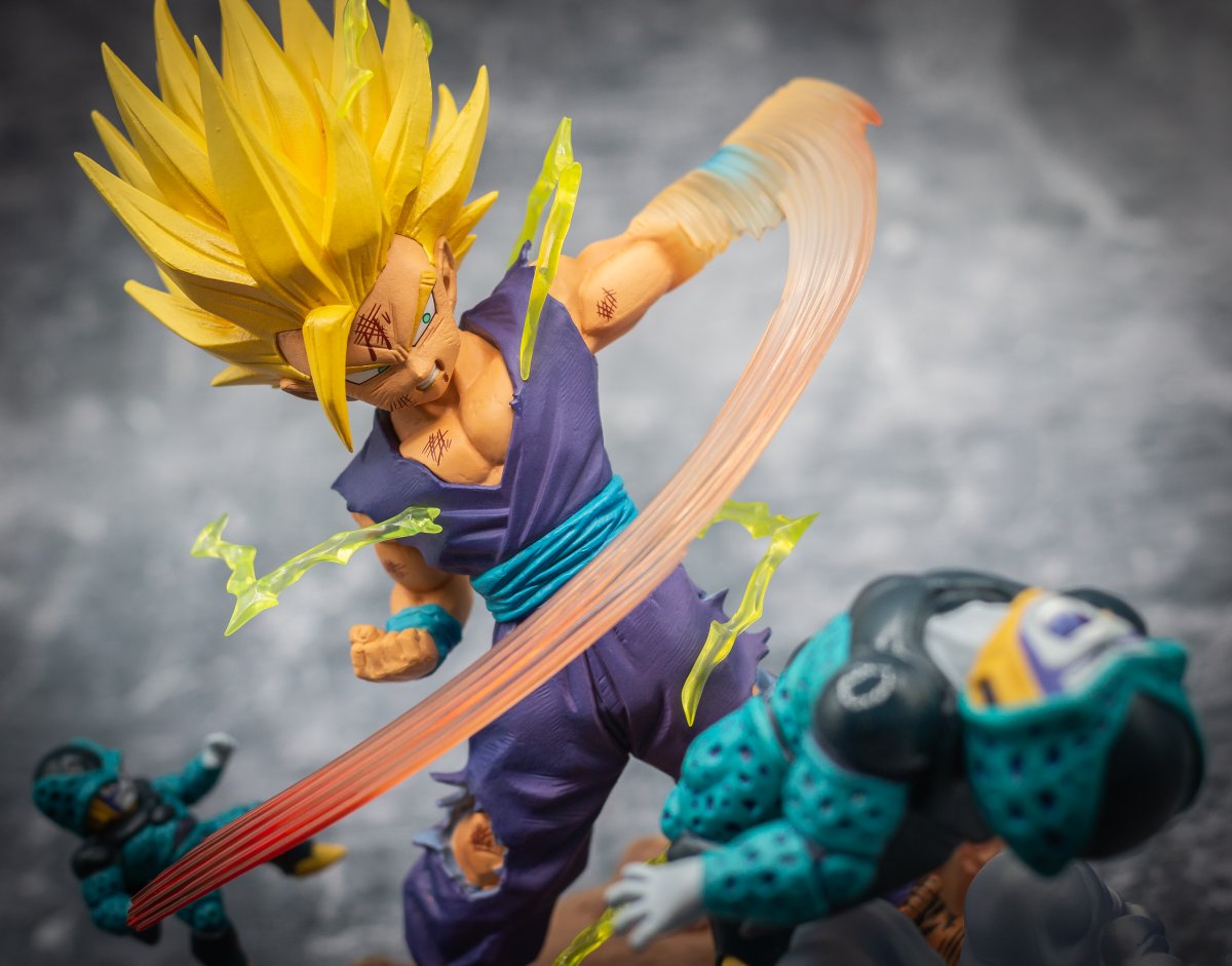 DaLem14's tweet photo. Réception de la Figuarts Zero Gohan SSJ2 !! 👊
Assez satisfait dans l'ensemble même si ça manque un peu de violence au niveau des Cell Jr, qui devraient exploser... A part ça la figurine est très belle, et à moins de 100 € ! Merci @booms_bd !! 🙏 #DragonBall #DBZ https://t.co/dEXXMEG3Vo