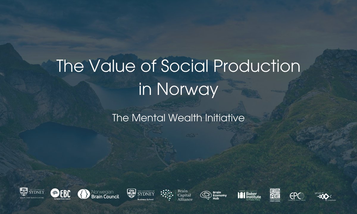 European Brain Council (@eu_brain) on Twitter photo The Mental Wealth Initiative, in partnership with EBC, @hjerneradet, <a href="/epc_eu/">European Policy Centre</a>, <a href="/WorldBank/">World Bank</a>, <a href="/BakerInstitute/">Baker Institute</a> & <a href="/EMEAorg/">Euro-Mediterranean Economists Association - EMEA</a>, proudly announce the release of their report, “The Value of Social Production in Norway,” during <a href="/wef/">World Economic Forum</a> in #Davos.
🔎 Read more: braincouncil.eu/social-product… The Mental Wealth Initiative, in partnership with EBC, @hjerneradet, <a href="/epc_eu/">European Policy Centre</a>, <a href="/WorldBank/">World Bank</a>, <a href="/BakerInstitute/">Baker Institute</a> & <a href="/EMEAorg/">Euro-Mediterranean Economists Association - EMEA</a>, proudly announce the release of their report, “The Value of Social Production in Norway,” during <a href="/wef/">World Economic Forum</a> in #Davos.
🔎 Read more: braincouncil.eu/social-product…