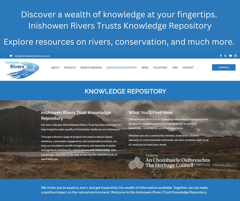 heck out our online Knowledge Repository.  There is a wealth of information waiting for you.
inishowenriverstrust.com/resources/