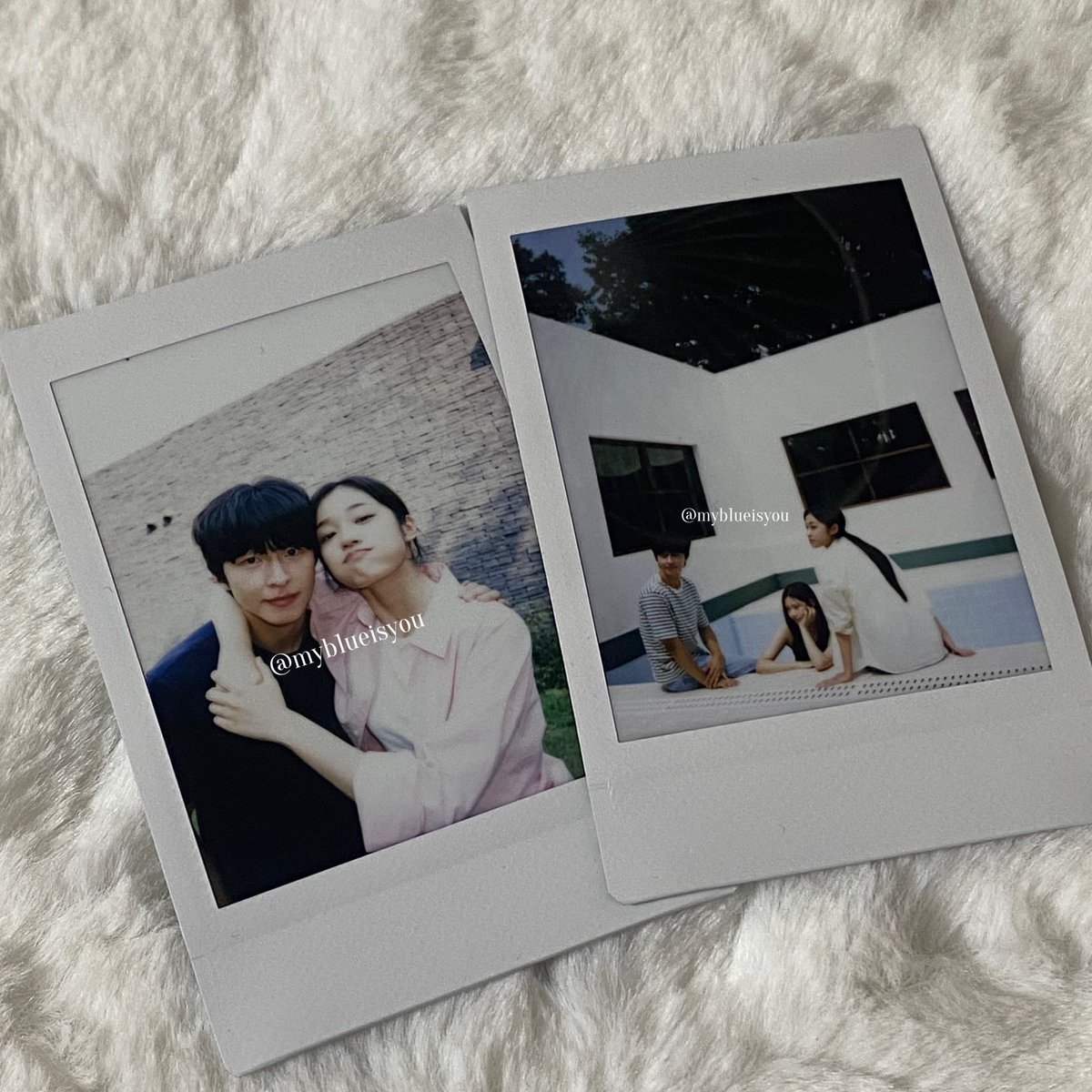 이제서야 공개하는.. 
청설 N차 관람 이벤트 폴라로이드 🥹🩵

#홍경